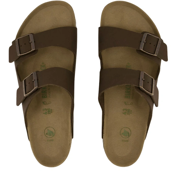 Klapki damskie Birkenstock Arizona BS regular vegan brązowe r. 39