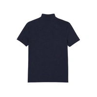 Koszulka damska Lacoste Contrast Bands Zip Neck Polo granatowa r. S