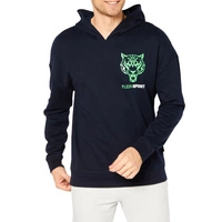 Bluza męska Plein Sport Hoodie z kapturem klasyczna granatowa r. XL