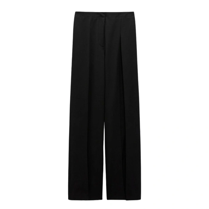 Spodnie damskie Zara eleganckie czarne szerokie modne r. L