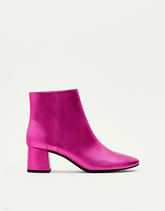 Buty Pull & Bear Pink Ankle Boots 