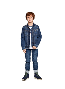 Kurtka dziecięca Pepe Jeans Legendary katana jeansowa 