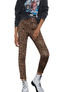 Spodnie Zara Leopard