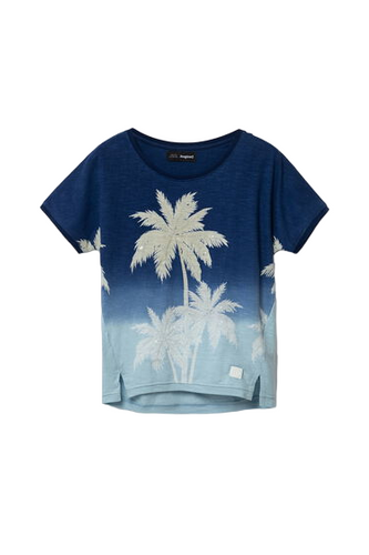 Bluzka dziewczęca Desugial Palm Tree Print koszulka