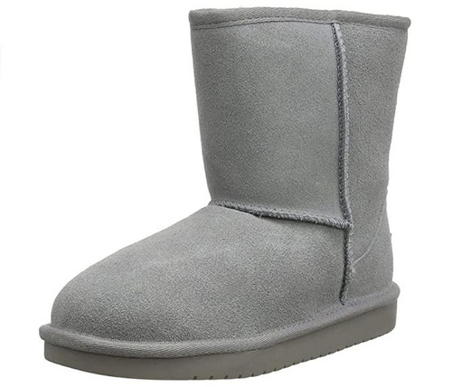Buty dziecięce Koolaburra by Ugg Koola śniegowce skórzane szare